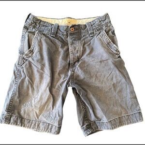 Hollister California Mens Shorts cargo Grey SZ 30